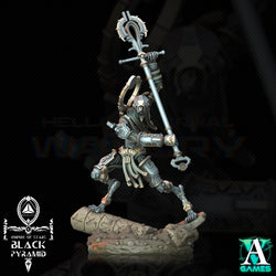 3D Printed Archvillain Games Empire of Stars - Black Pyramid Keteph Ankhesh 28 32mm D&D (Online Only)