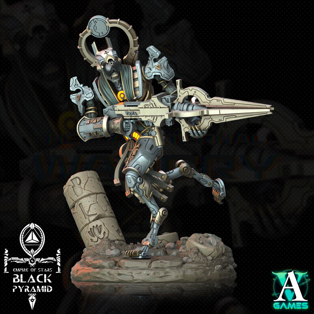 3D Printed Archvillain Games Empire of Stars - Black Pyramid Keteph Ankhesh 28 32mm D&D (Online Only)