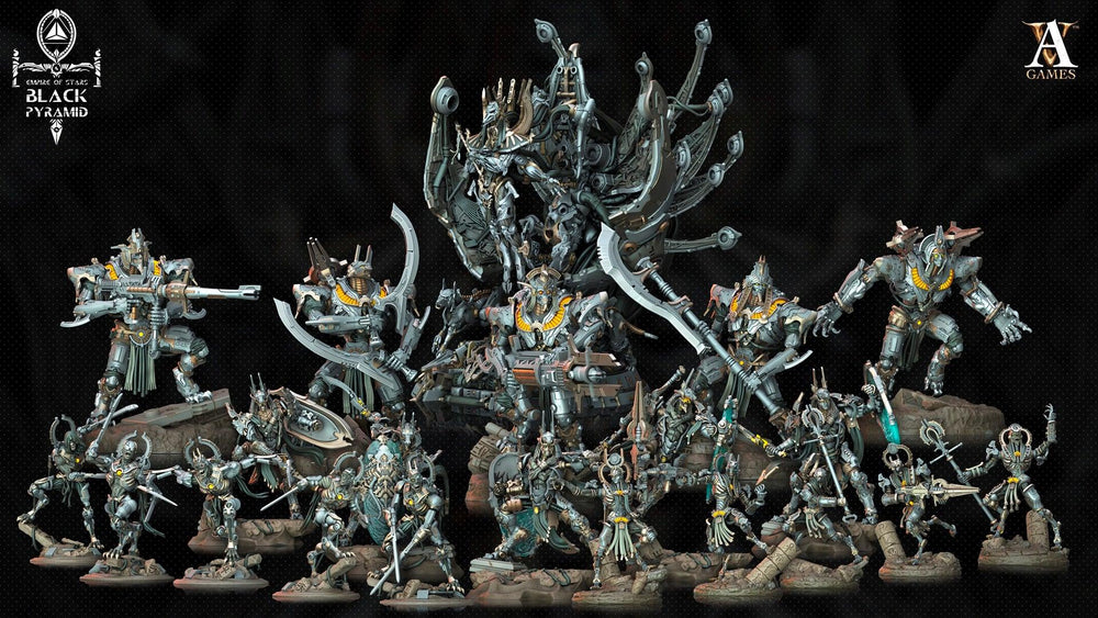 3D Printed Archvillain Games Empire of Stars - Black Pyramid Keteph Atekhramun 28 32mm D&D (Online Only)