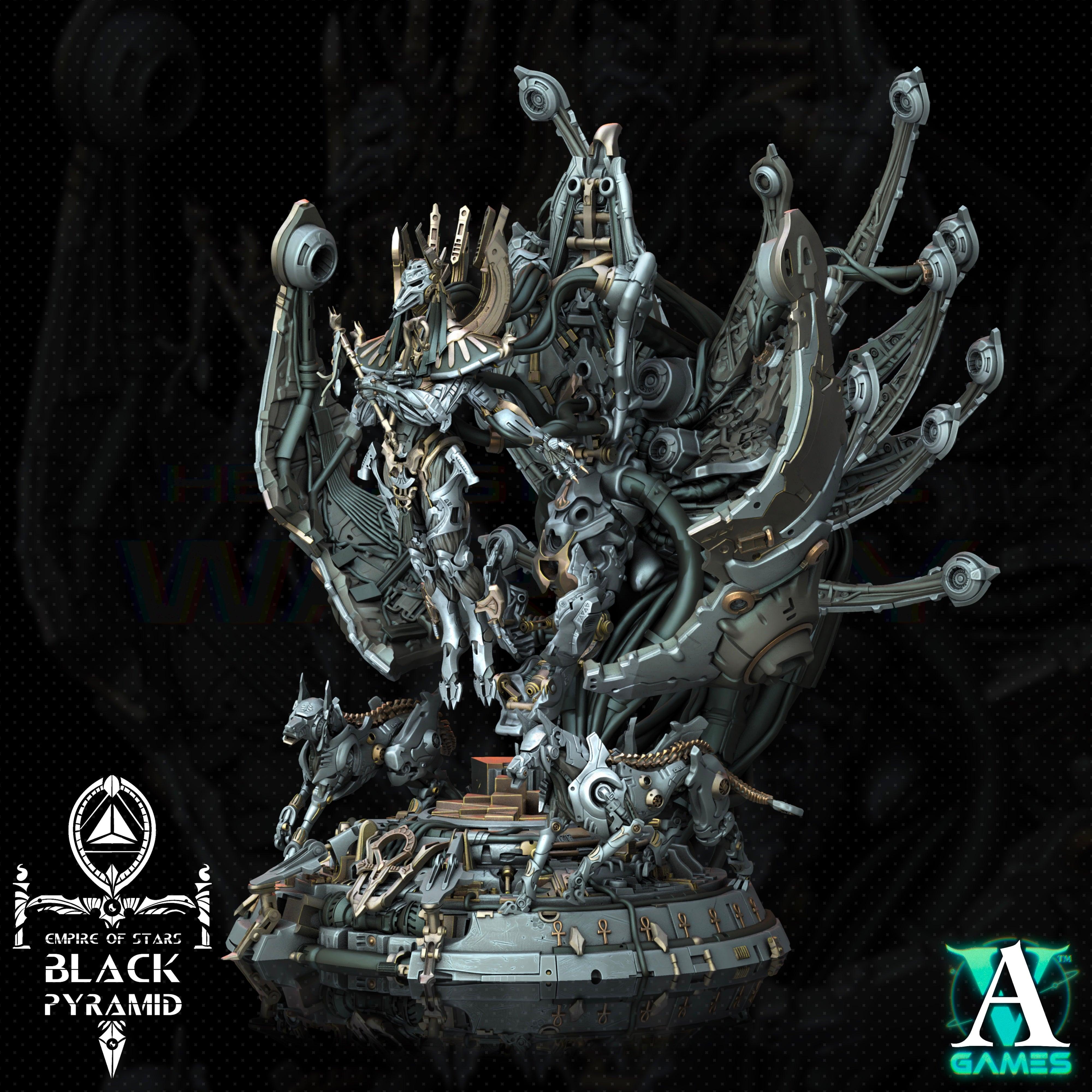 3D Printed Archvillain Games Empire of Stars - Black Pyramid Keteph Divinity 28 32mm D&D (Online Only)