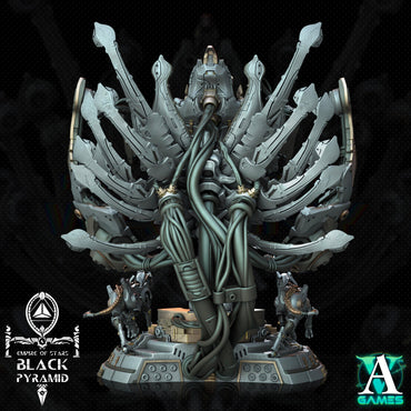 3D Printed Archvillain Games Empire of Stars - Black Pyramid Keteph Divinity 28 32mm D&D (Online Only)