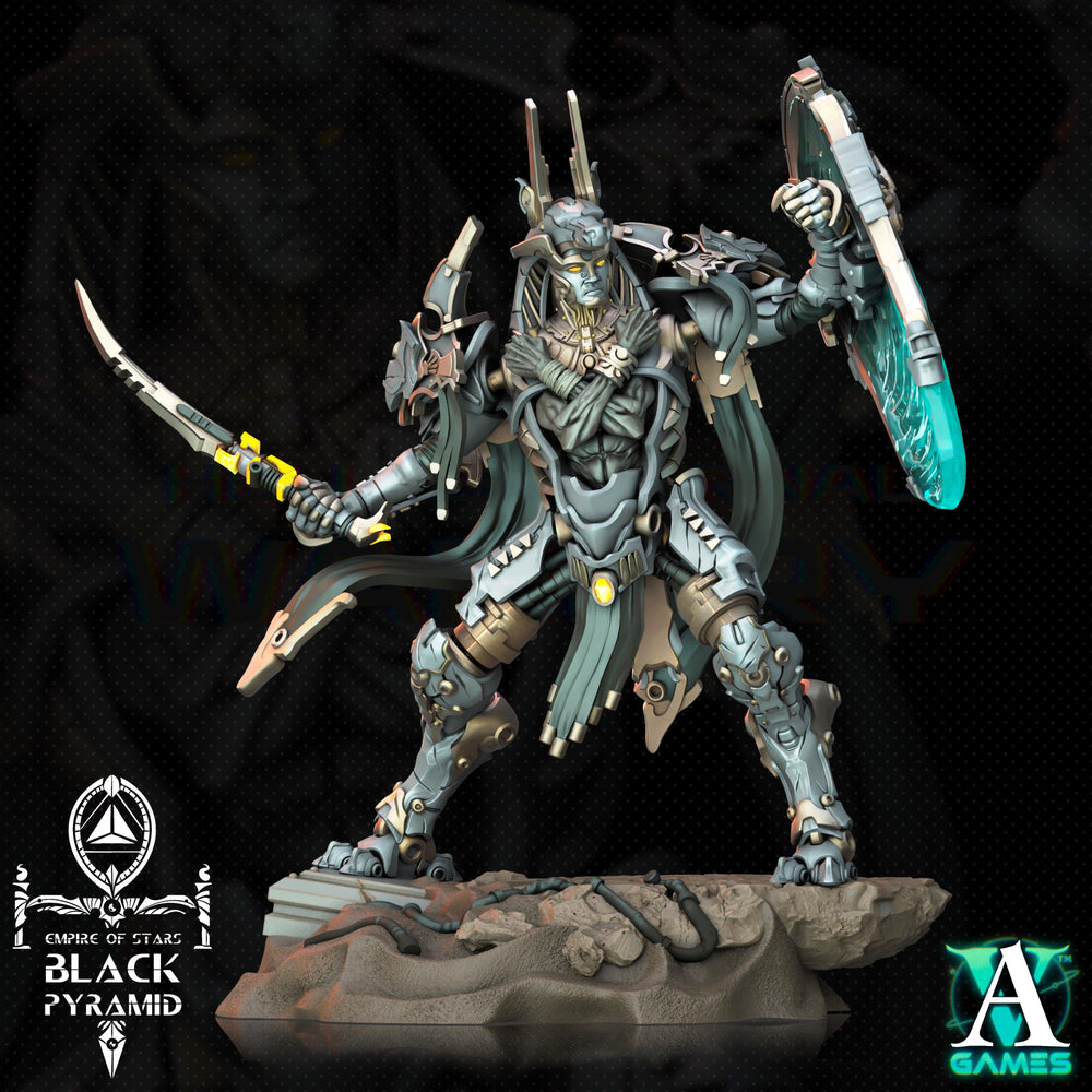 3D Printed Archvillain Games Empire of Stars - Black Pyramid Keteph Issahar 28 32mm D&D (Online Only)