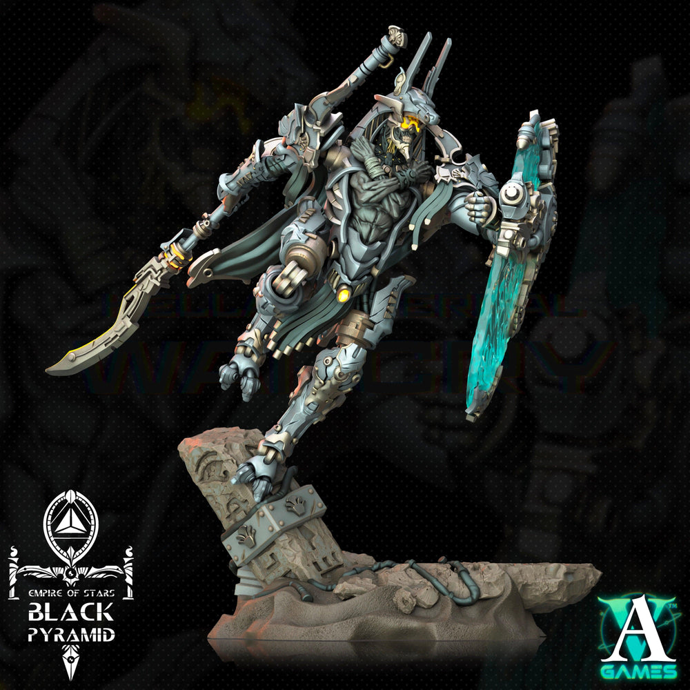 3D Printed Archvillain Games Empire of Stars - Black Pyramid Keteph Issahar 28 32mm D&D (Online Only)