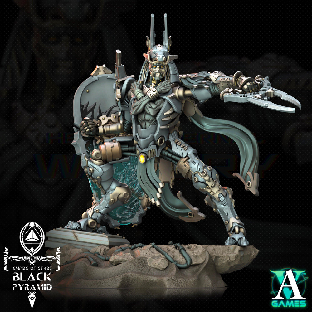 3D Printed Archvillain Games Empire of Stars - Black Pyramid Keteph Issahar 28 32mm D&D (Online Only)