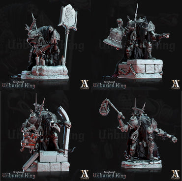 3D Printed Archvillain Games Fulgor Mortis - Gravebound The Unburied King 28 32mm D&D (Online Only)
