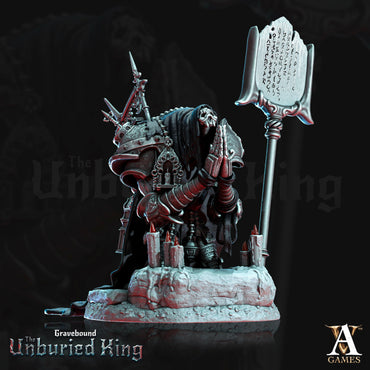 3D Printed Archvillain Games Fulgor Mortis - Gravebound The Unburied King 28 32mm D&D (Online Only)