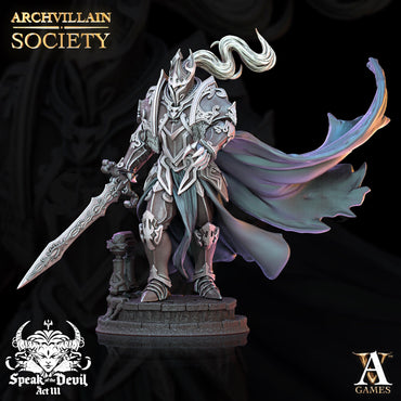3D Printed Archvillain Games Gawain Steelwind - The Lost Archvillain Society Vol. XXV 28 32mm D&D (Online Only)