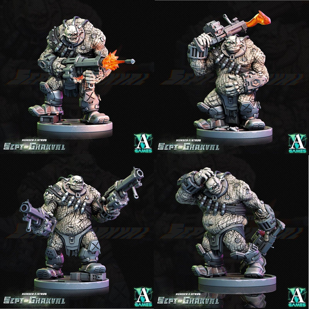 3D Printed Archvillain Games Ghakval Ghu Grunts Hunger of the Stars 28 32mm D&D (Online Only)
