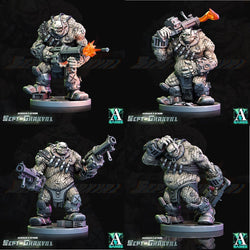 3D Printed Archvillain Games Ghakval Ghu Grunts Hunger of the Stars 28 32mm D&D (Online Only)