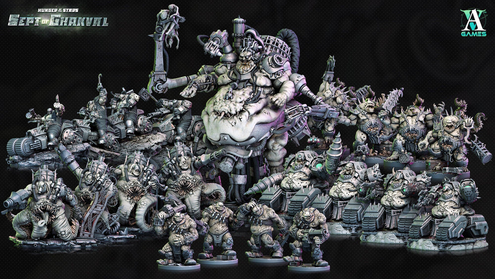 3D Printed Archvillain Games Ghakval Jailers Hunger of the Stars 28 32mm D&D (Online Only)