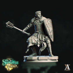 3D Printed Archvillain Games Gharl the Cleric The Sinister Vault 28 32mm D&D (Online Only)