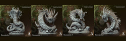 3D Printed Archvillain Games Hissing Coils - Fang Dynasty Baonujushe 28 32mm D&D (Online Only)