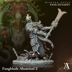 3D Printed Archvillain Games Hissing Coils - Fang Dynasty Fangblade Abominal 28 32mm D&D (Online Only)