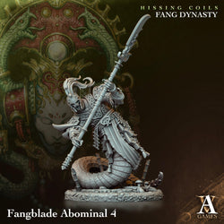3D Printed Archvillain Games Hissing Coils - Fang Dynasty Fangblade Abominal 28 32mm D&D (Online Only)