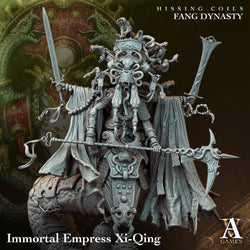 3D Printed Archvillain Games Hissing Coils - Fang Dynasty Immortal Empress Xi-Qing 28 32mm D&D (Online Only)