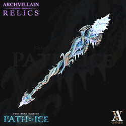 3D Printed Archvillain Games Icewyrm Wand Frostburn Horrors - Path of Ice 28 32mm D&D (Online Only)