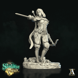 3D Printed Archvillain Games Isabetta of the Dawn Ranger The Sinister Vault 28 32mm D&D (Online Only)
