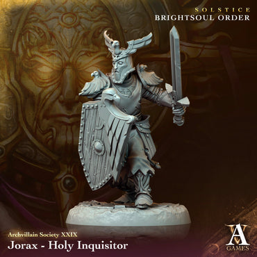 3D Printed Archvillain Games Jorax - Holy Inquisitor Archvillain Society Vol. XXIX 28 32mm D&D (Online Only)