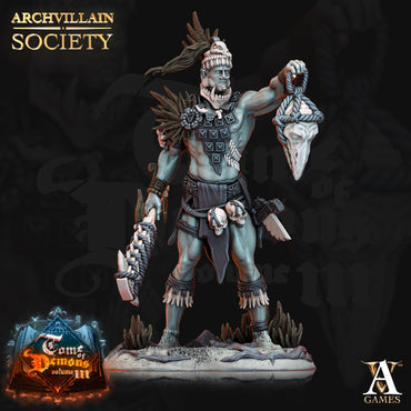 3D Printed Archvillain Games Jurupa Tribal Warrior Society Vol. XIX 28 32mm D&D (Online Only)