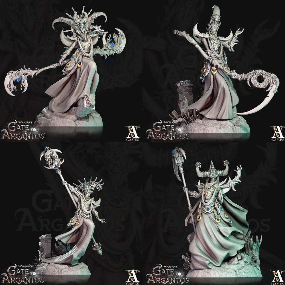3D Printed Archvillain Games Mages of the Crescent Moondance - Gate to Argantos 28 32mm D&D (Online Only)