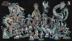 3D Printed Archvillain Games Mages of the Crescent Moondance - Gate to Argantos 28 32mm D&D (Online Only)