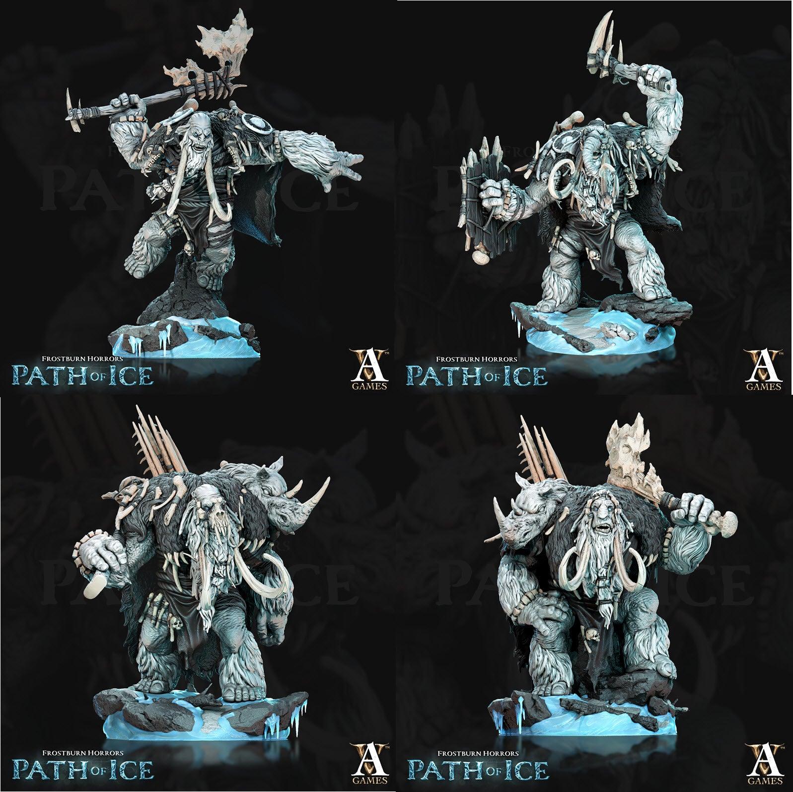 3D Printed Archvillain Games Mammuti Frostburn Horrors - Path of Ice 28 32mm D&D (Online Only)