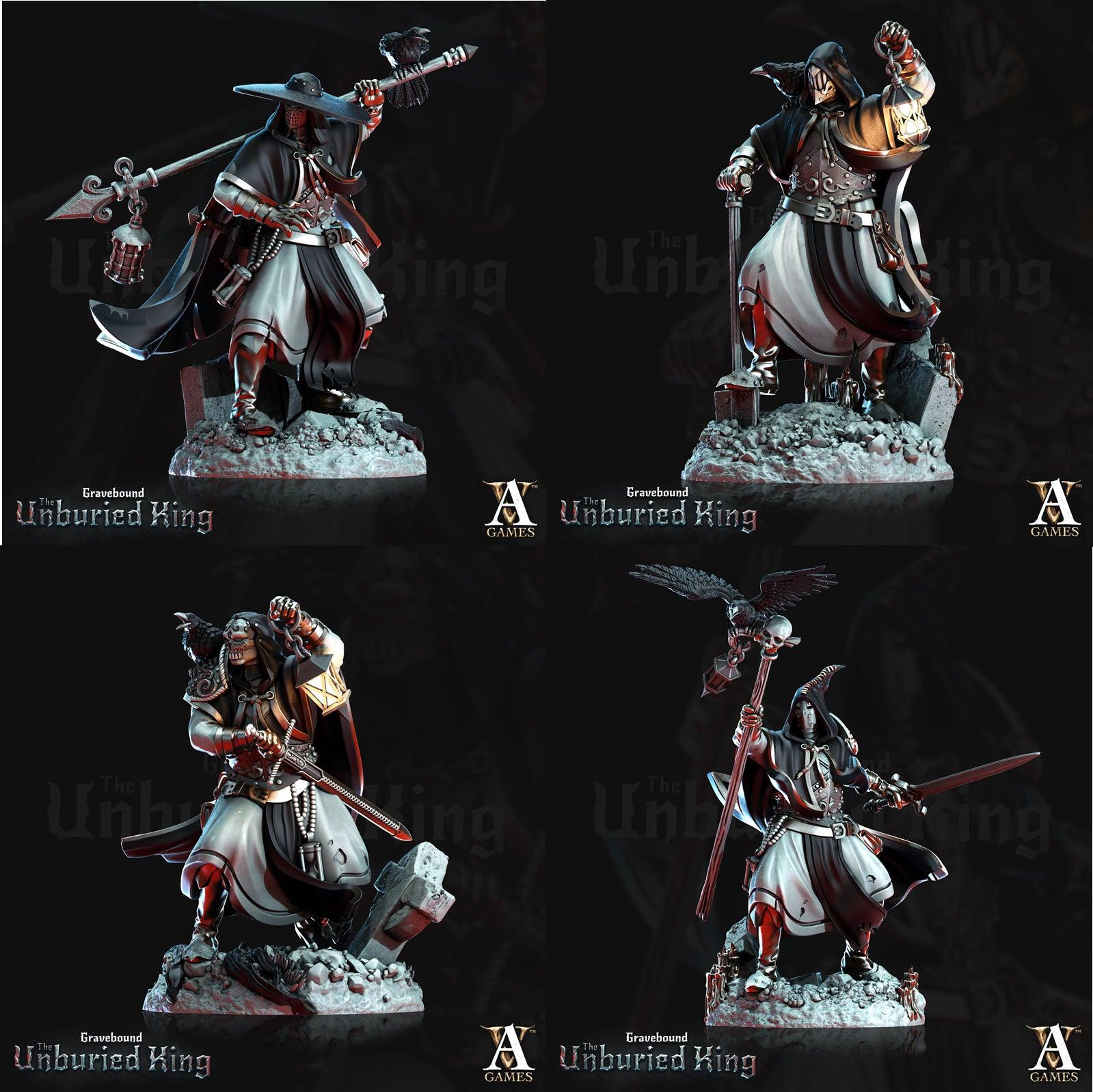 3D Printed Archvillain Games Morituri - Gravebound The Unburied King 28 32mm D&D (Online Only)