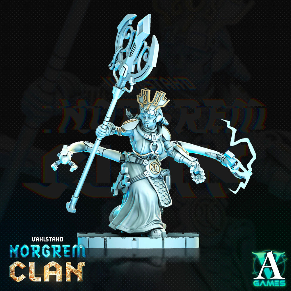 3D Printed Archvillain Games Norgrem Gempriestesses Vahlstahd - Norgrem Clan 28 32mm D&D (Online Only)