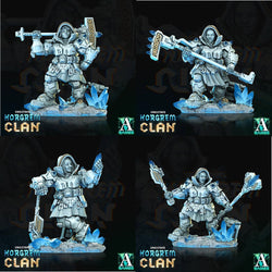 3D Printed Archvillain Games Norgrem Gemsourcers Vahlstahd - Norgrem Clan 28 32mm D&D (Online Only)