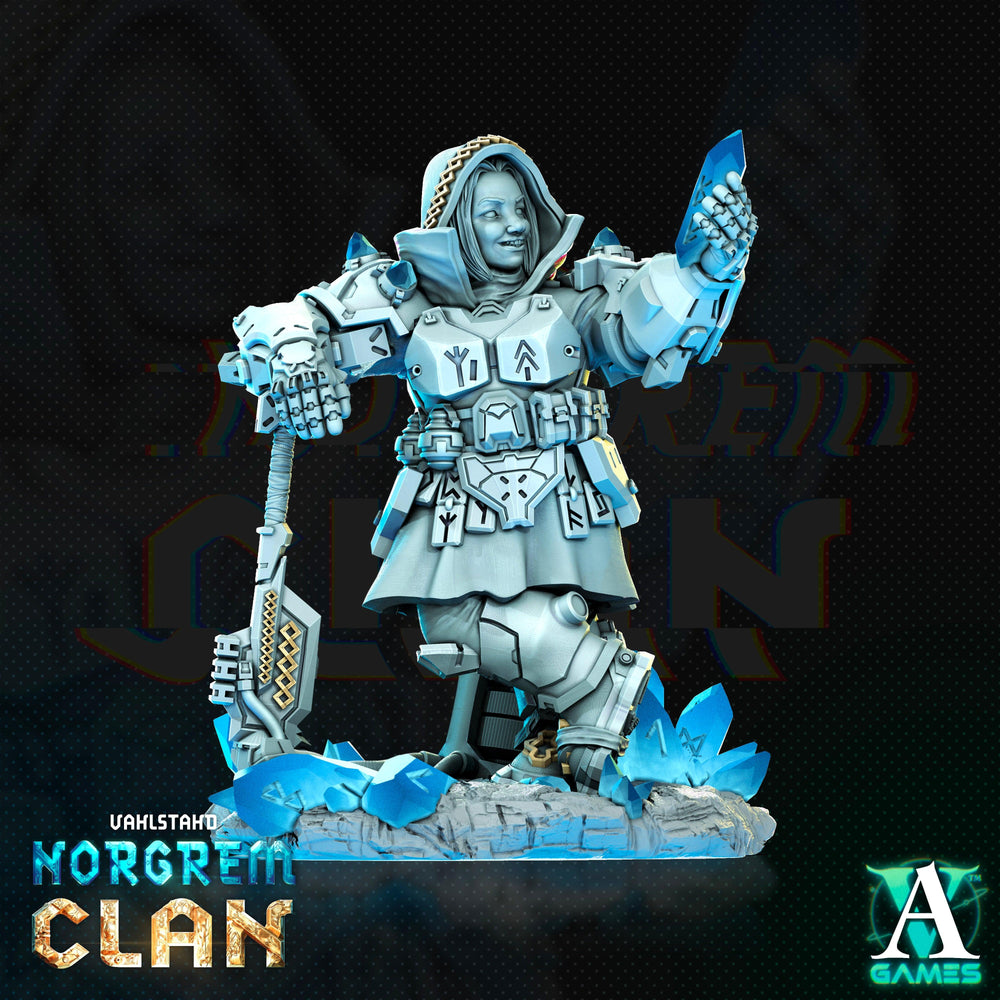 3D Printed Archvillain Games Norgrem Gemsourcers Vahlstahd - Norgrem Clan 28 32mm D&D (Online Only)