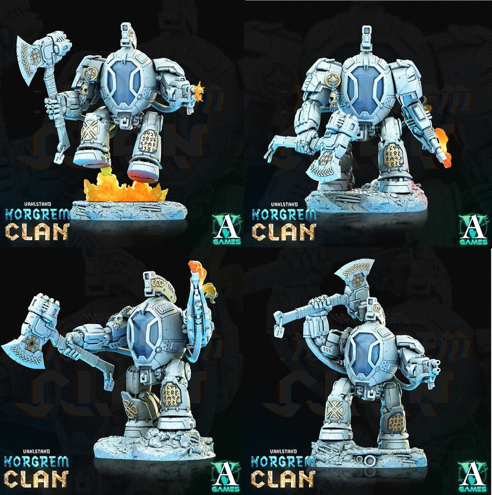 3D Printed Archvillain Games Norgrem Ironclads Vahlstahd - Norgrem Clan 28 32mm D&D (Online Only)