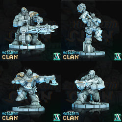 3D Printed Archvillain Games Norgrem Raiders Vahlstahd - Norgrem Clan 28 32mm D&D (Online Only)