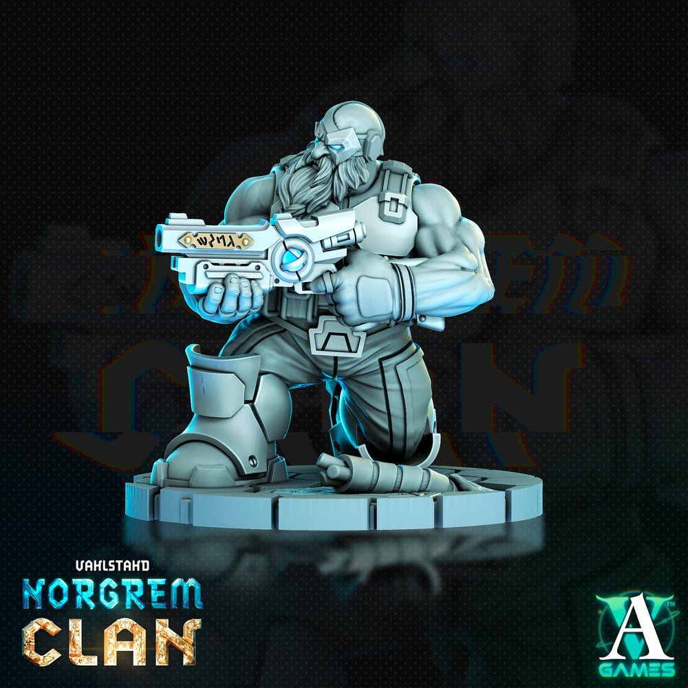 3D Printed Archvillain Games Norgrem Raiders Vahlstahd - Norgrem Clan 28 32mm D&D (Online Only)