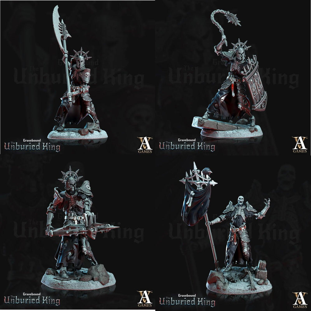 3D Printed Archvillain Games Ossefacti- Gravebound The Unburied King 28 32mm D&D (Online Only)