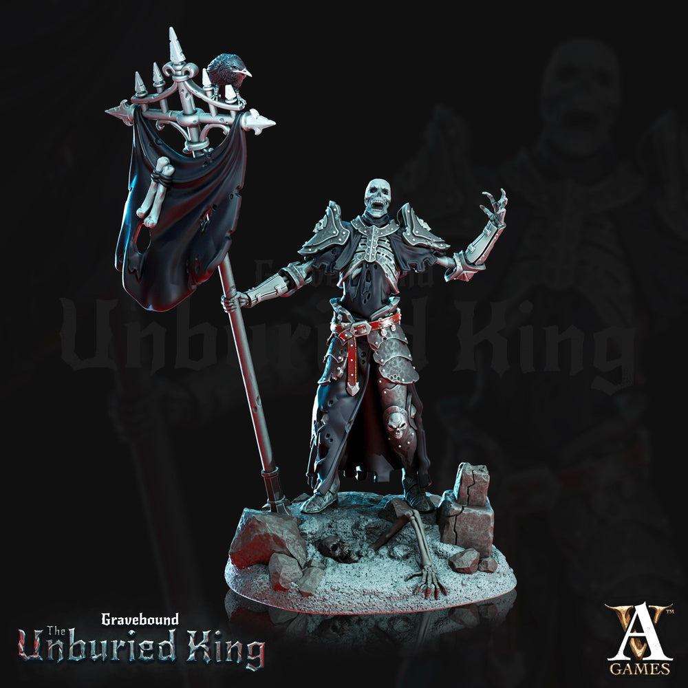 3D Printed Archvillain Games Ossefacti- Gravebound The Unburied King 28 32mm D&D (Online Only)