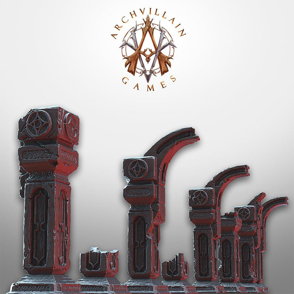 3D Printed Archvillain Games Portal and Pillars The Sinister Vault 28 32mm D&D (Online Only)