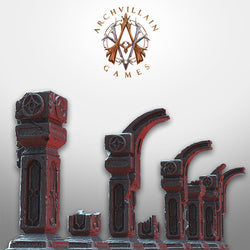 3D Printed Archvillain Games Portal and Pillars The Sinister Vault 28 32mm D&D (Online Only)