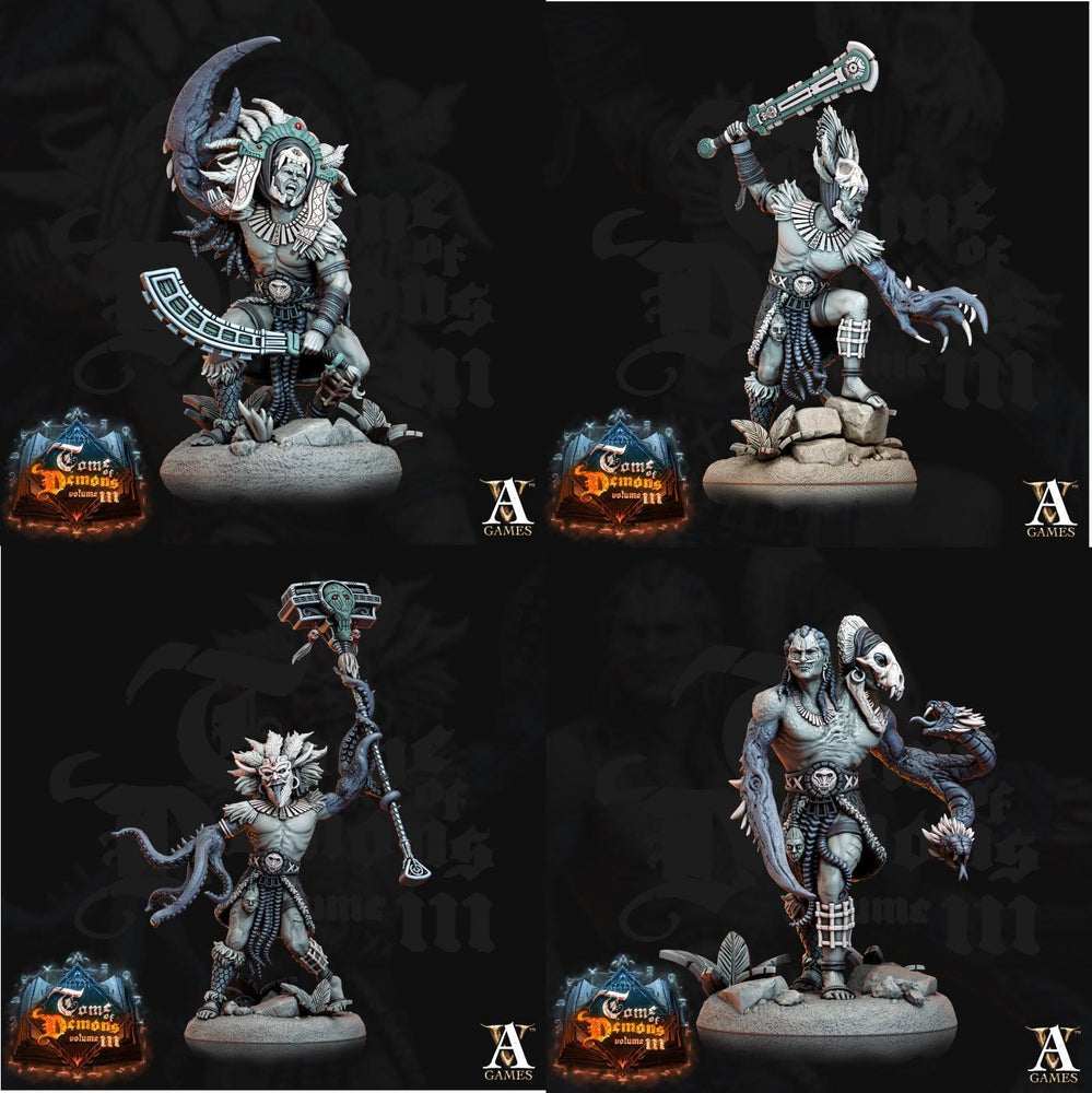 3D Printed Archvillain Games Qyintakla Corrupted Hunters Tome of Demons 28 32mm D&D (Online Only)