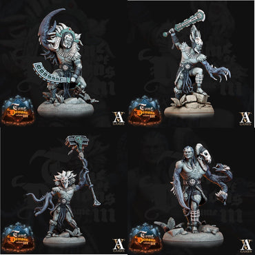 3D Printed Archvillain Games Qyintakla Corrupted Hunters Tome of Demons 28 32mm D&D (Online Only)