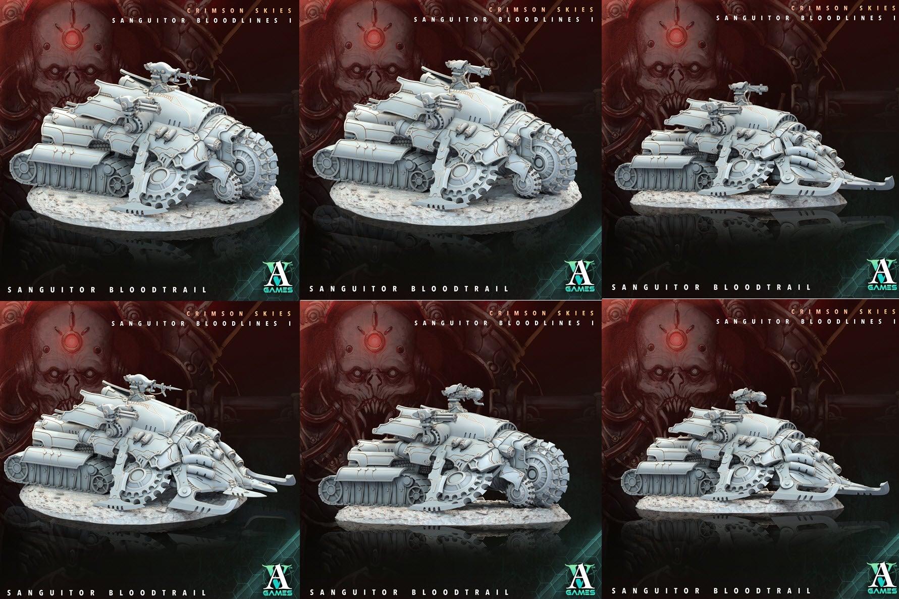 3D Printed Archvillain Games Sanguitor Bloodtrail Crimson Skies - Sanguitor Bloodlines Bloodright - Anathema 28 32mm D&D (Online Only)