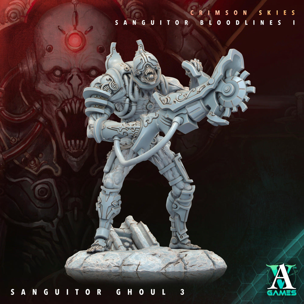 3D Printed Archvillain Games Sanguitor Ghouls Crimson Skies - Sanguitor Bloodlines Bloodright - Anathema 28 32mm D&D (Online Only)