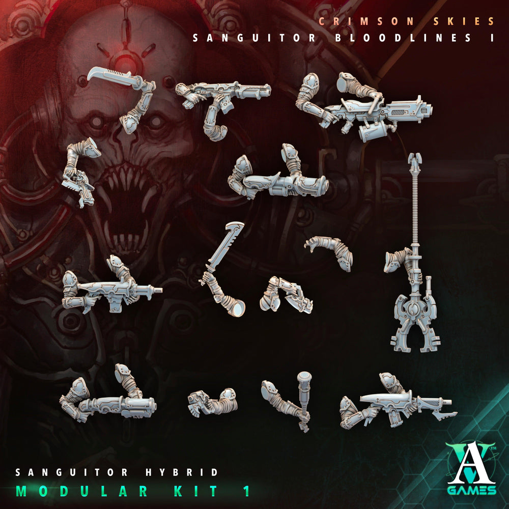 3D Printed Archvillain Games Sanguitor Hybrids Crimson Skies - Sanguitor Bloodlines Bloodright - Anathema 28 32mm D&D (Online Only)