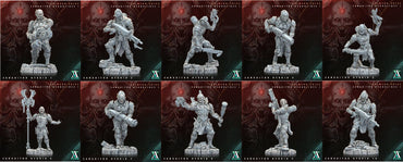 3D Printed Archvillain Games Sanguitor Hybrids Crimson Skies - Sanguitor Bloodlines Bloodright - Anathema 28 32mm D&D (Online Only)