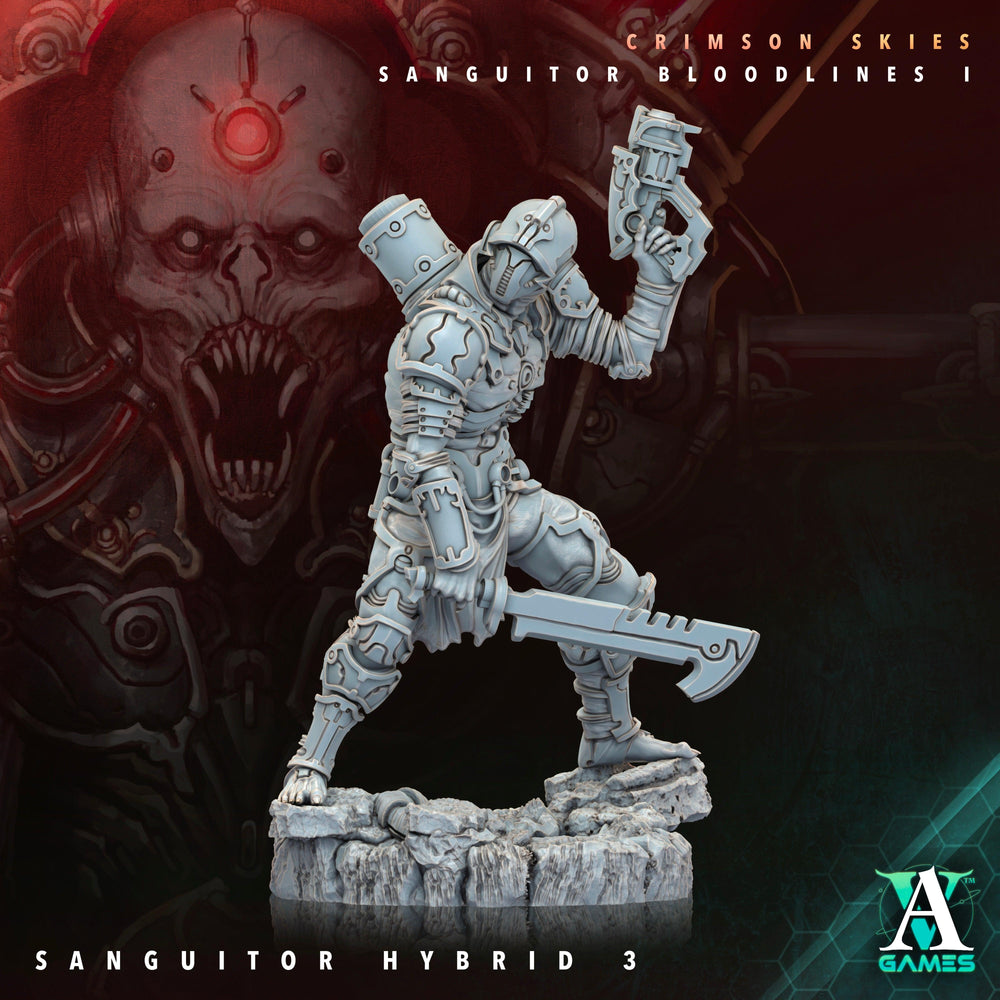 3D Printed Archvillain Games Sanguitor Hybrids Crimson Skies - Sanguitor Bloodlines Bloodright - Anathema 28 32mm D&D (Online Only)