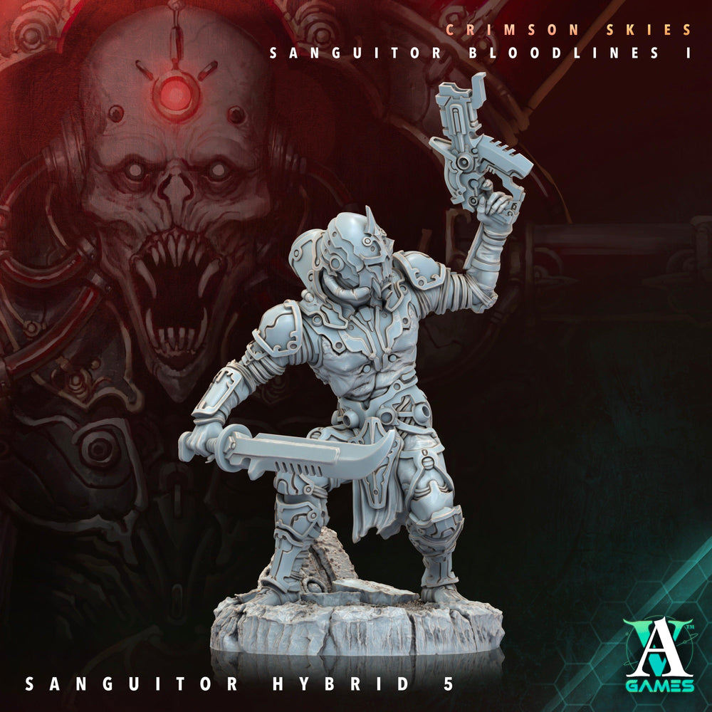 3D Printed Archvillain Games Sanguitor Hybrids Crimson Skies - Sanguitor Bloodlines Bloodright - Anathema 28 32mm D&D (Online Only)