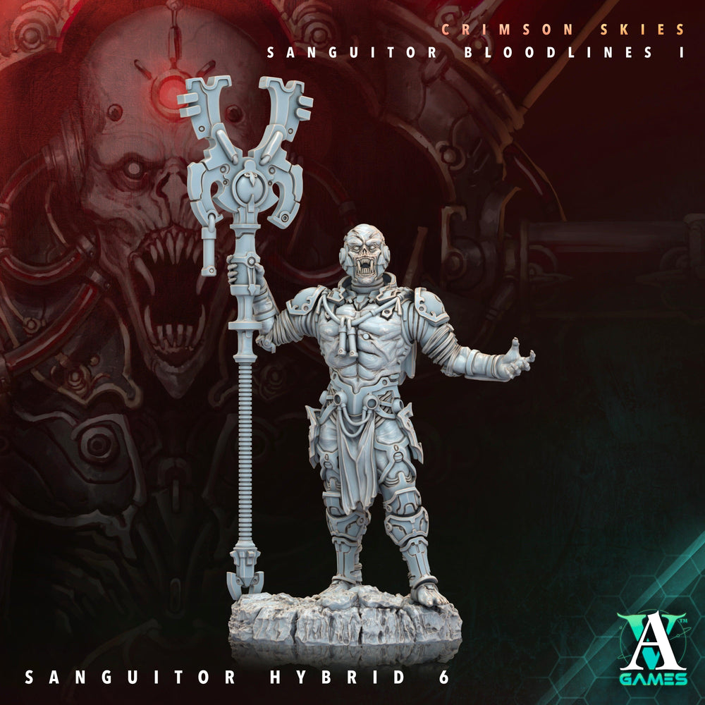 3D Printed Archvillain Games Sanguitor Hybrids Crimson Skies - Sanguitor Bloodlines Bloodright - Anathema 28 32mm D&D (Online Only)