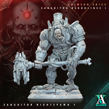 3D Printed Archvillain Games Sanguitor Nightspawn Crimson Skies - Sanguitor Bloodlines Bloodright - Anathema 28 32mm D&D (Online Only)