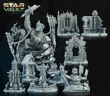 3D Printed Archvillain Games Sci-Fi Diorama The Star Vault 28 32mm D&D (Online Only)