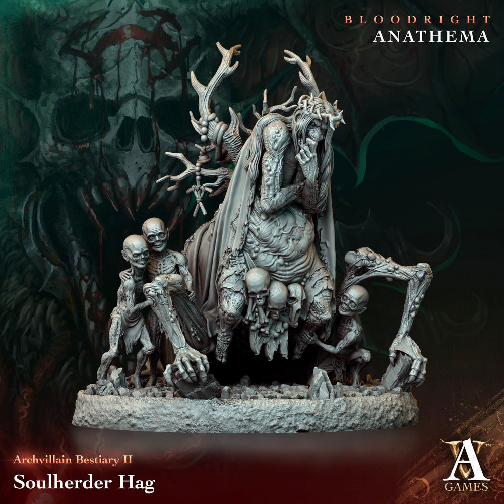 3D Printed Archvillain Games Soulherder Hag Archvillain Bestiary Vol. II 28 32mm D&D (Online Only)