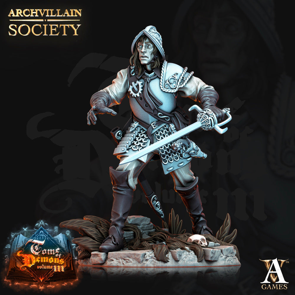 3D Printed Archvillain Games Stefan Leroux Haunted Guardsman Society Vol. XIX 28 32mm D&D (Online Only)